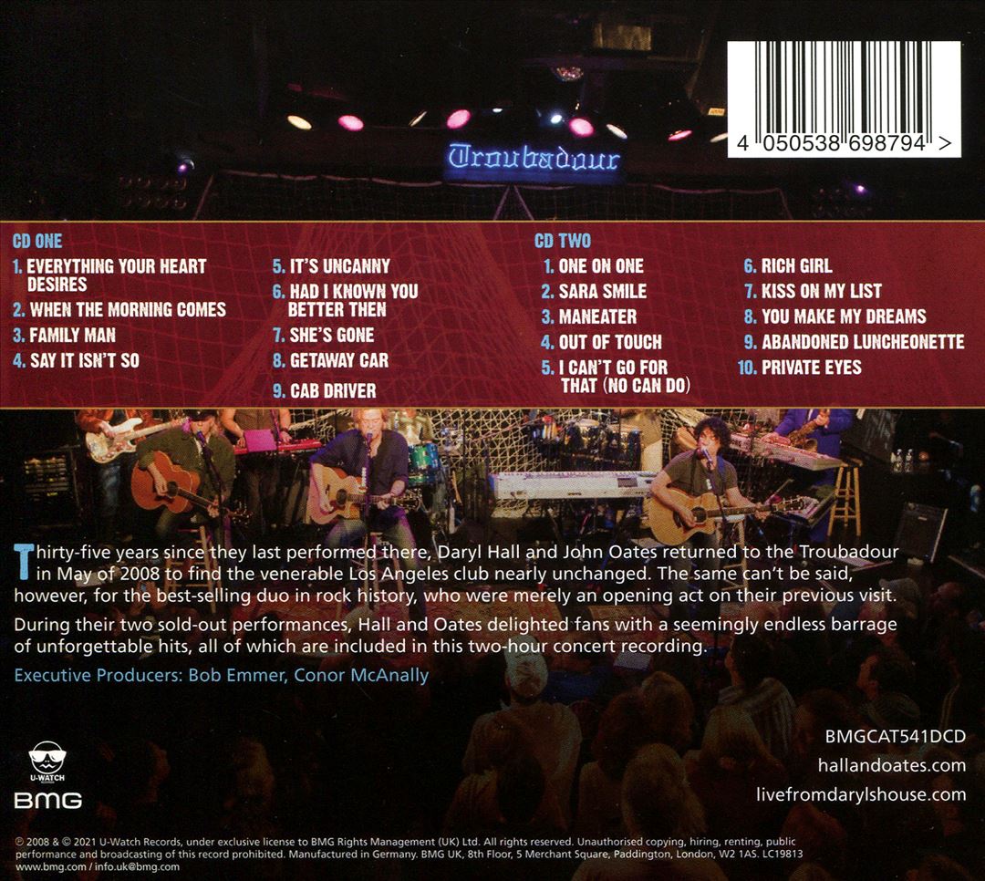 Live at the Troubadour cover art