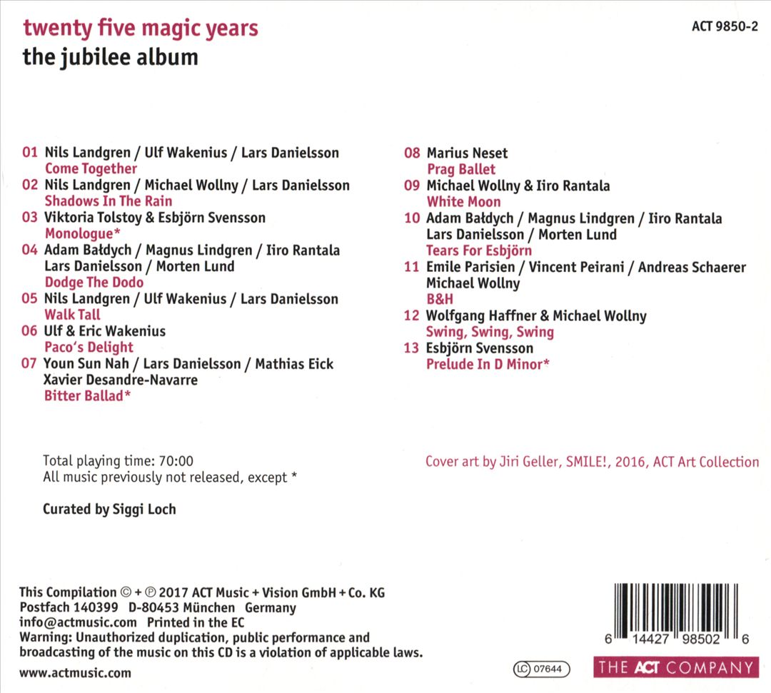 Twenty Five Magic Years: The Jubilee Album cover art