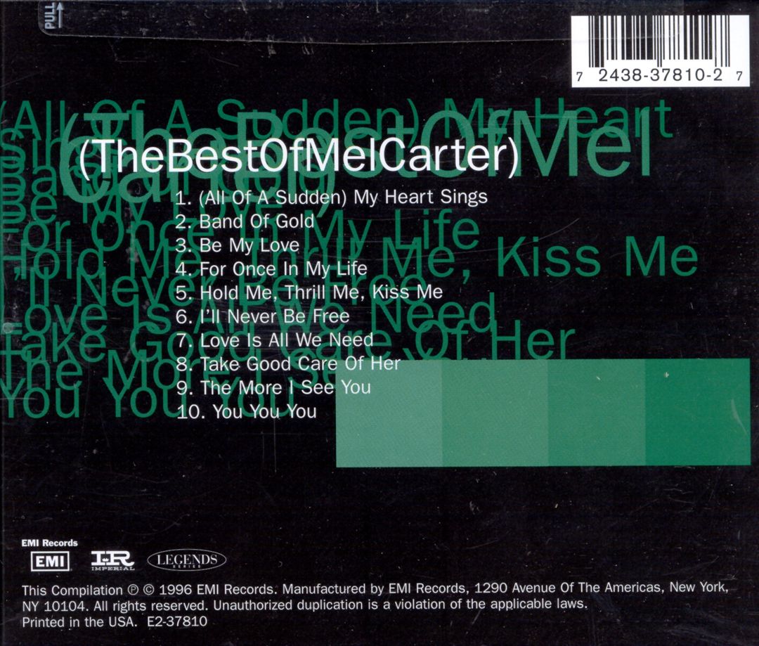 Best of Mel Carter cover art