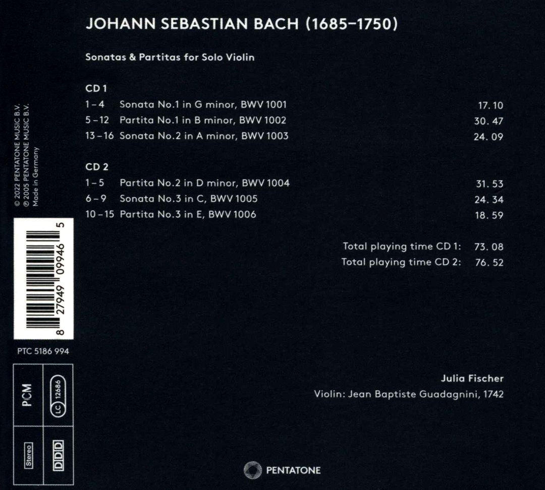 J.S. Bach: Sonatas & Partitas cover art
