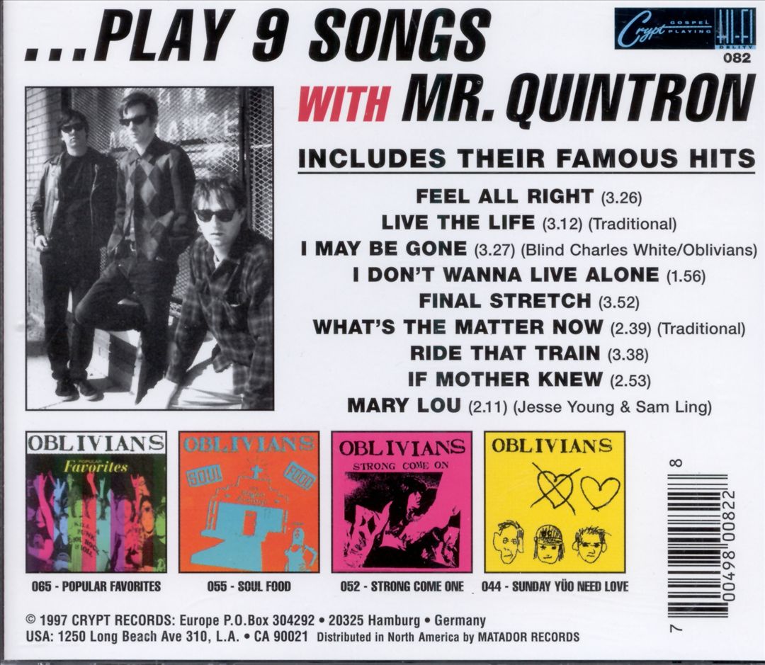 Play 9 Songs with Mr. Quintron cover art