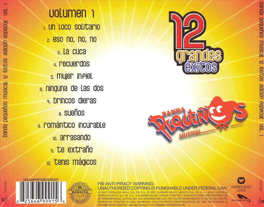 12 Grandes Exitos Volumen 1 cover art