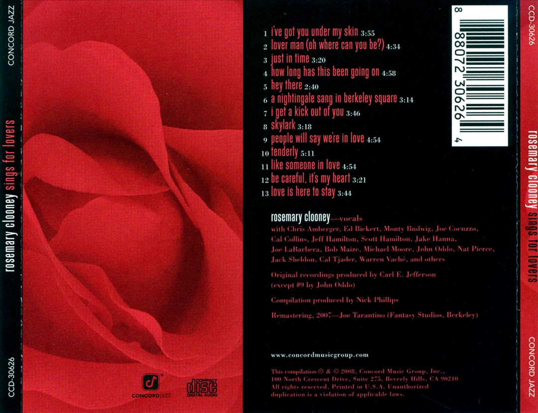 Sings for Lovers cover art