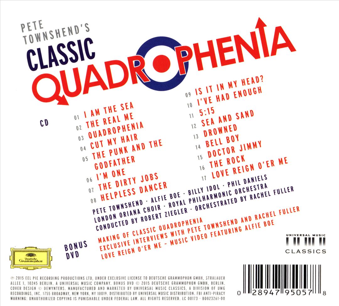 Pete Townshend's Classic Quadrophenia [CD/DVD] cover art