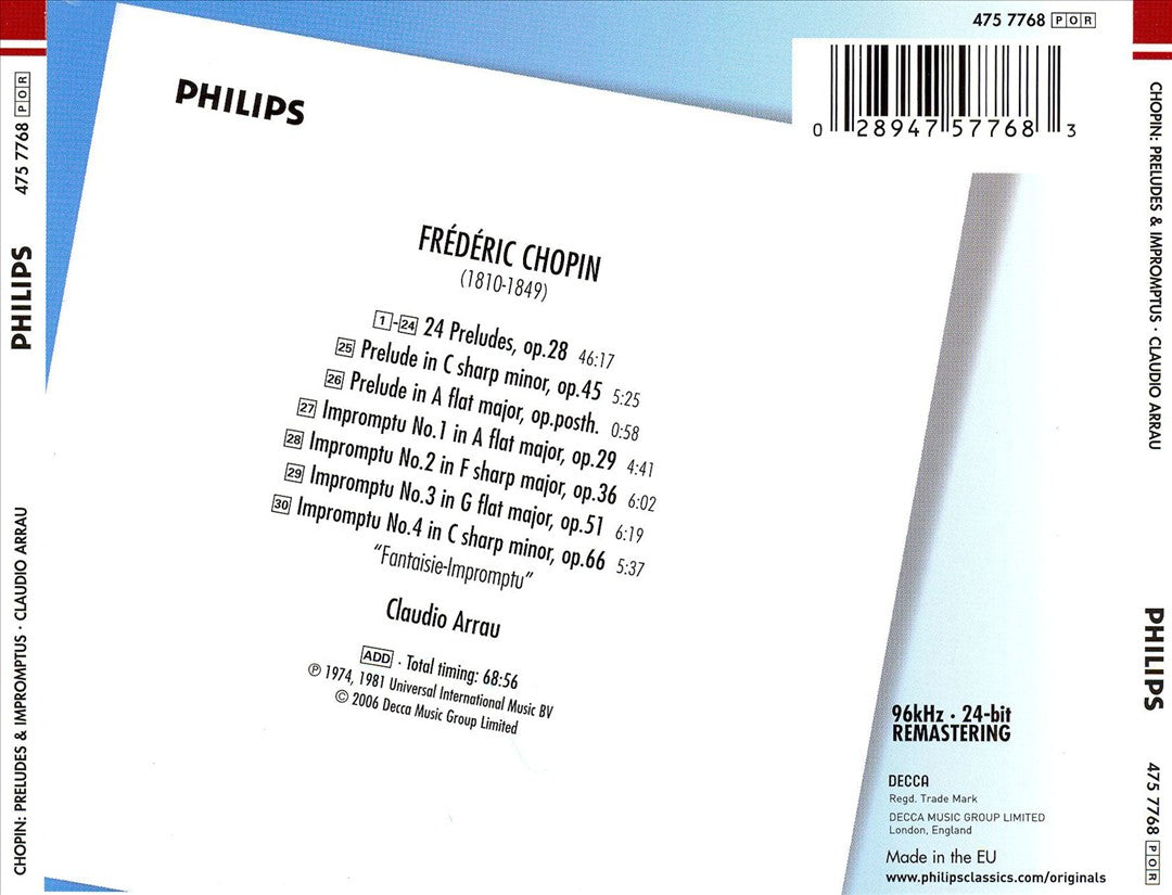 Chopin: Preludes; Impromptus cover art