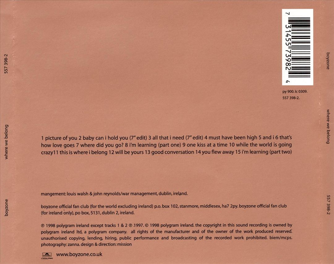Where We Belong [Universal] cover art