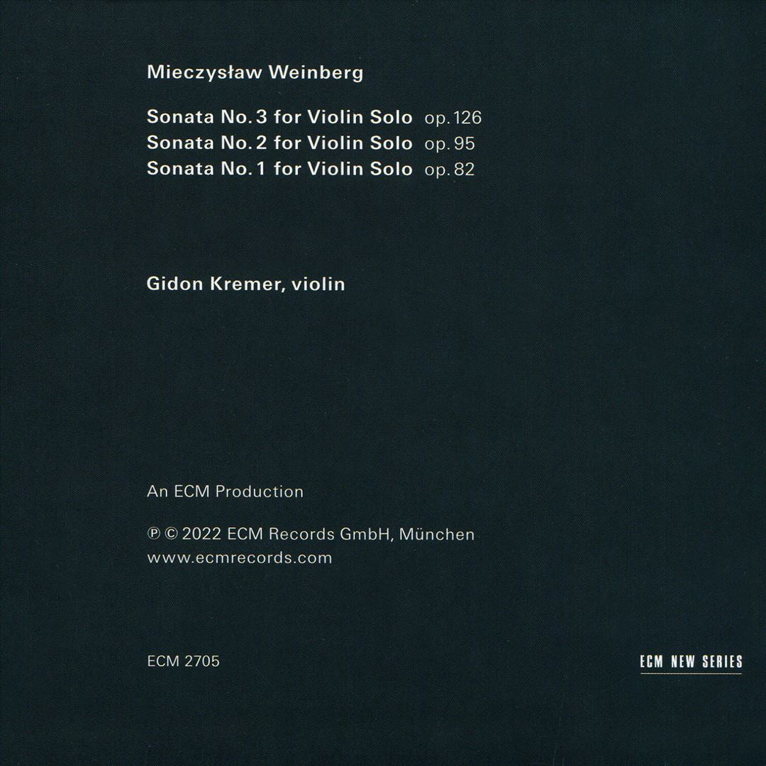 Mieczyslaw Weinberg: Sonatas for Violin Solo cover art