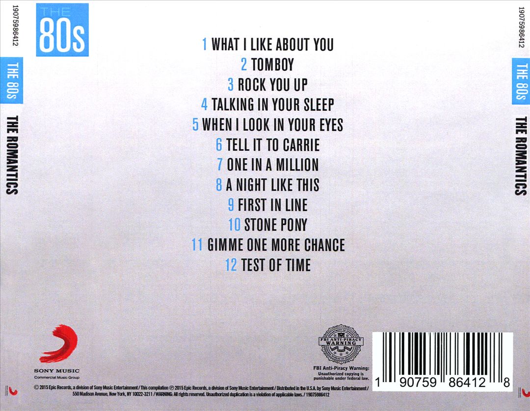 80s: The Romantics cover art
