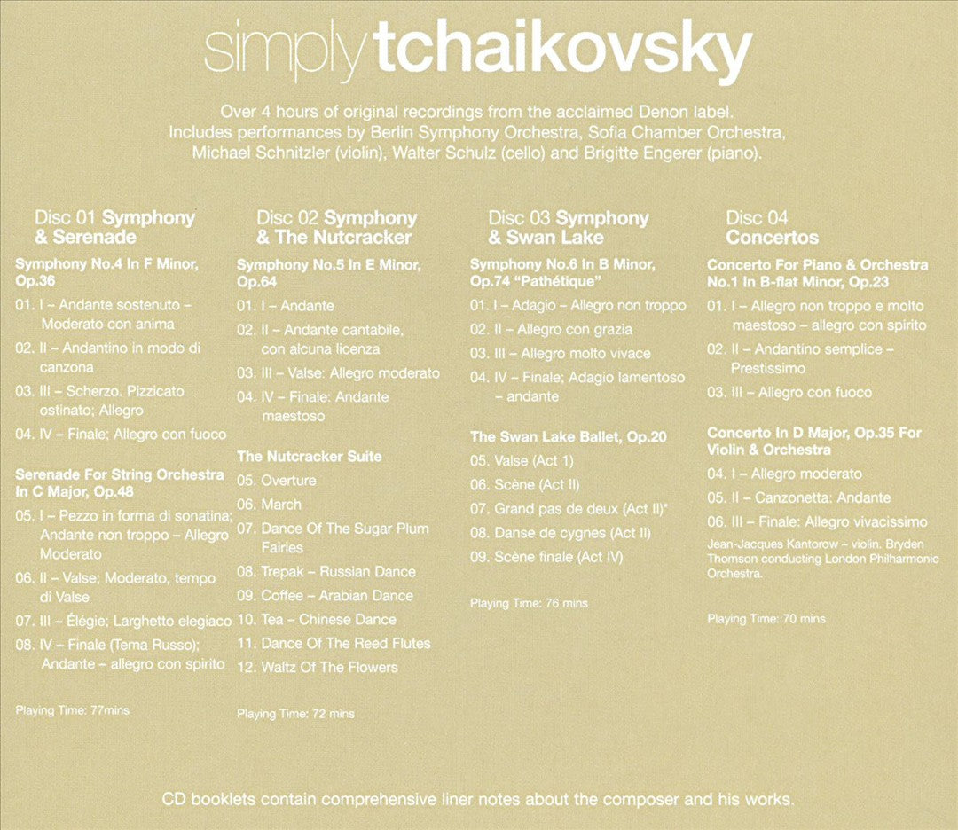 Simply Tchaikovsky cover art