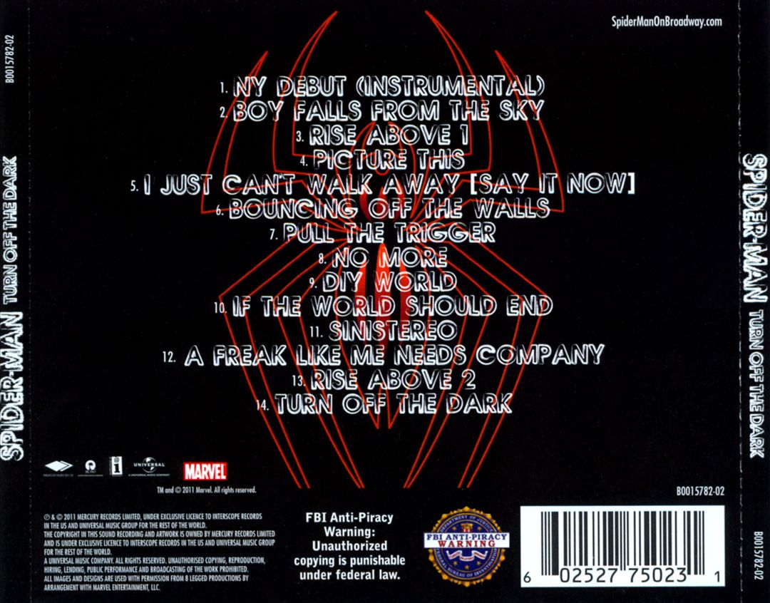 Spider-Man: Turn Off the Dark cover art