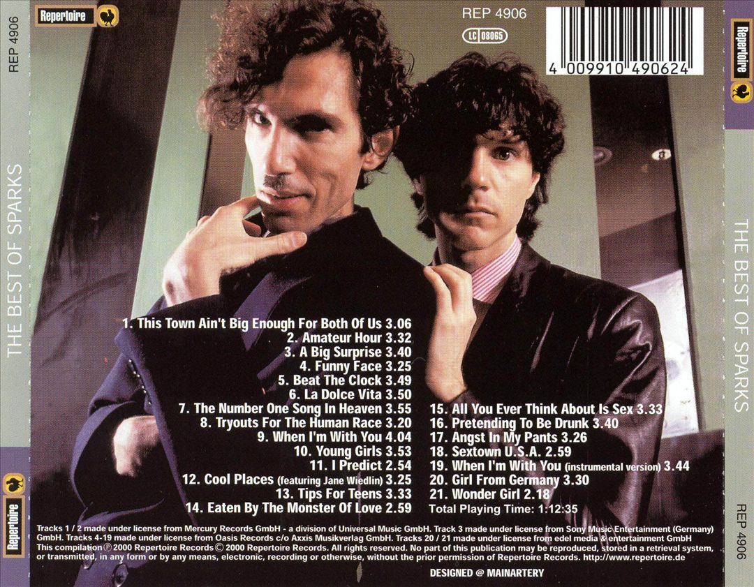 Best of Sparks [Repertoire] cover art