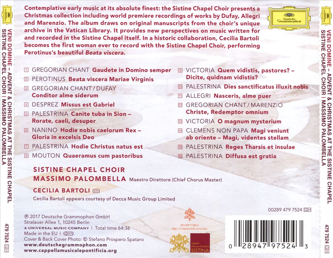 Veni Domine: Advent & Christmas at the Sistine Chapel cover art
