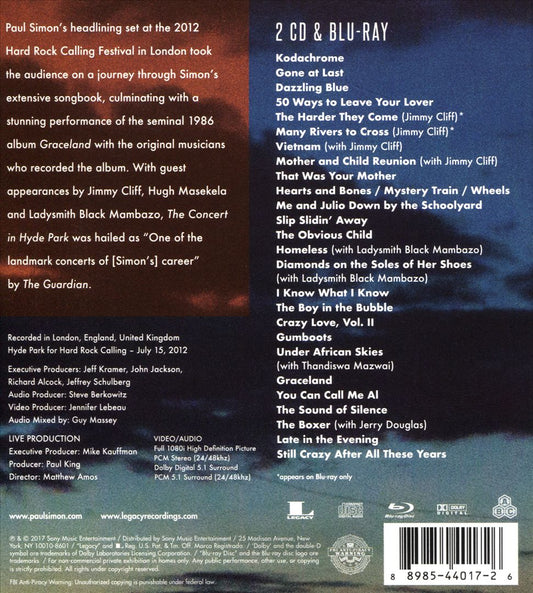 Concert in Hyde Park [2 CD + Blu-ray] cover art