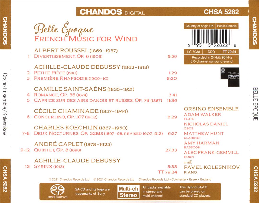 Belle Epoque: French Music for Wind cover art