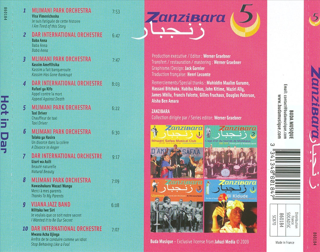 Zanzibara, Vol. 5: Hot in Dar cover art