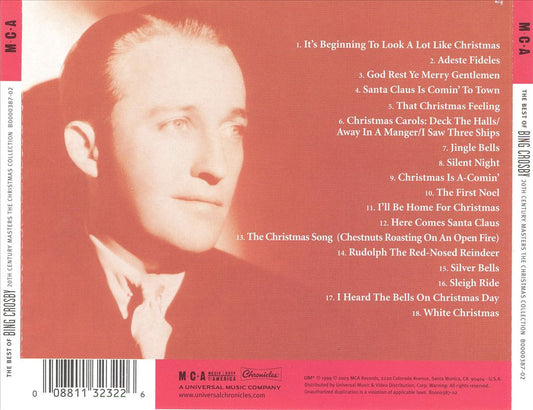 Best of Bing Crosby: 20th Century Masters/The Christmas Collection cover art