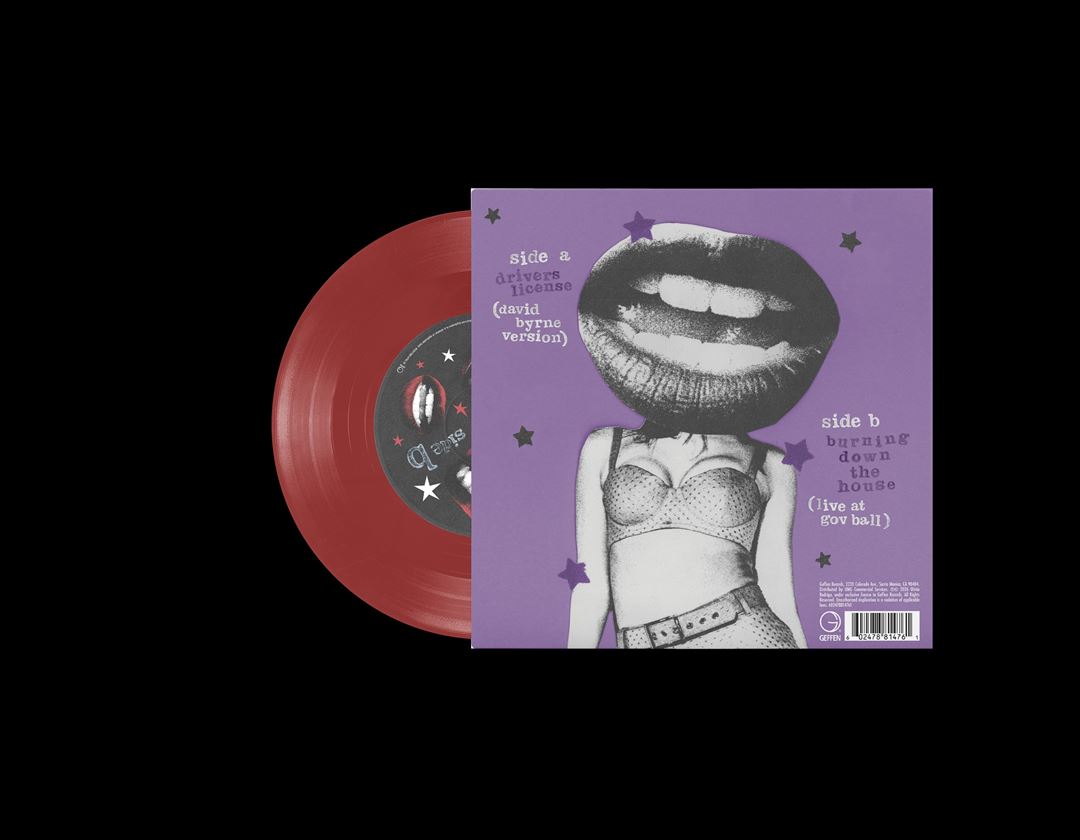 drivers license/burning down the house [Translucent Red 7" Single] cover art