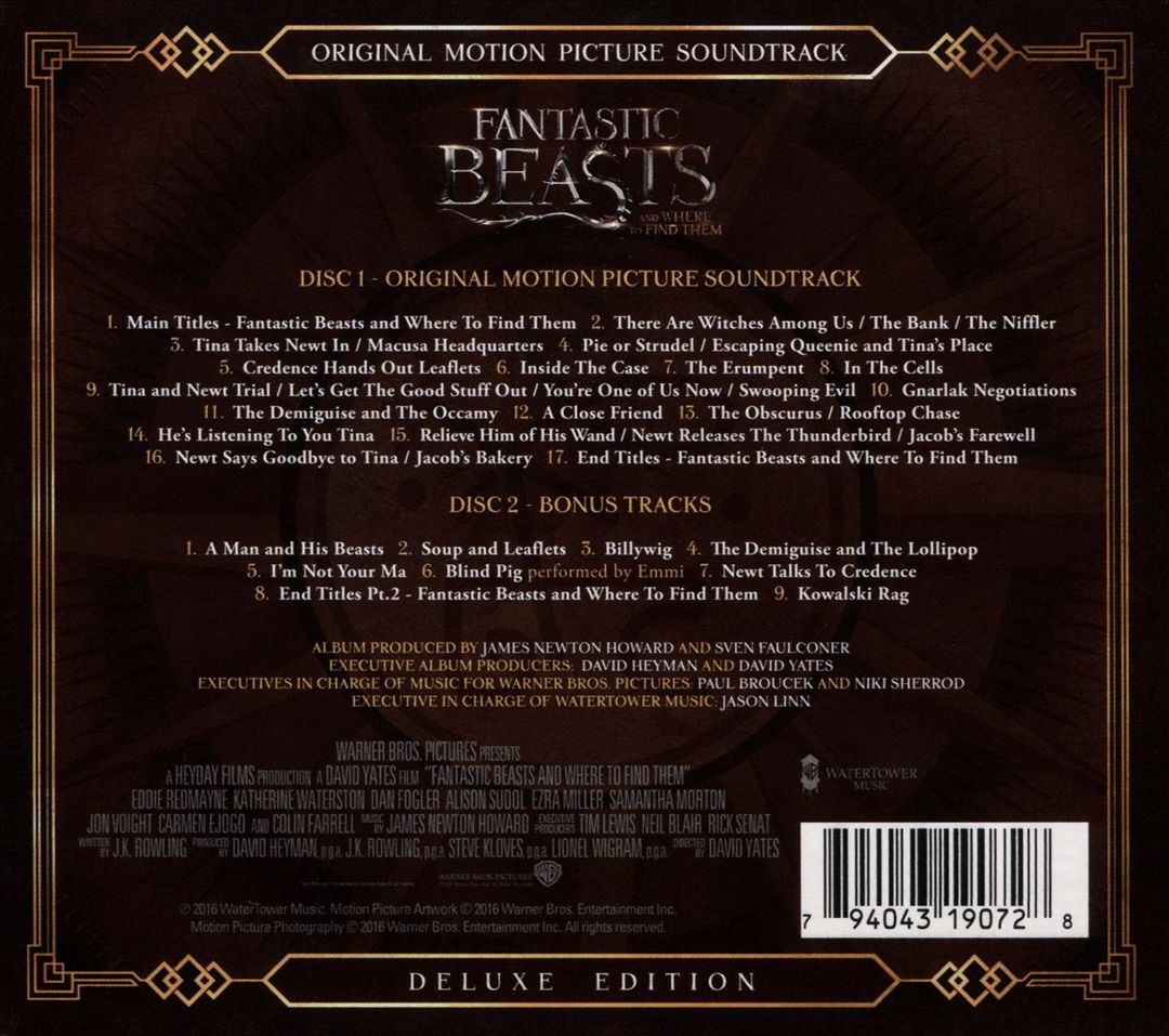 Fantastic Beasts and Where to Find Them [Original Motion Picture Soundtrack] cover art