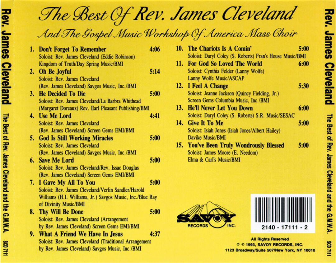 Best of Rev. James Cleveland [Savoy] cover art