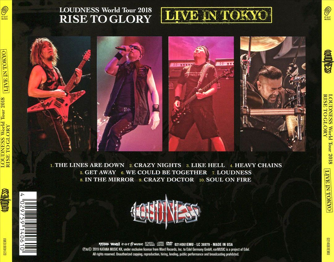 Loudness World Tour 2018: Rise to Glory [Live in Tokyo] cover art