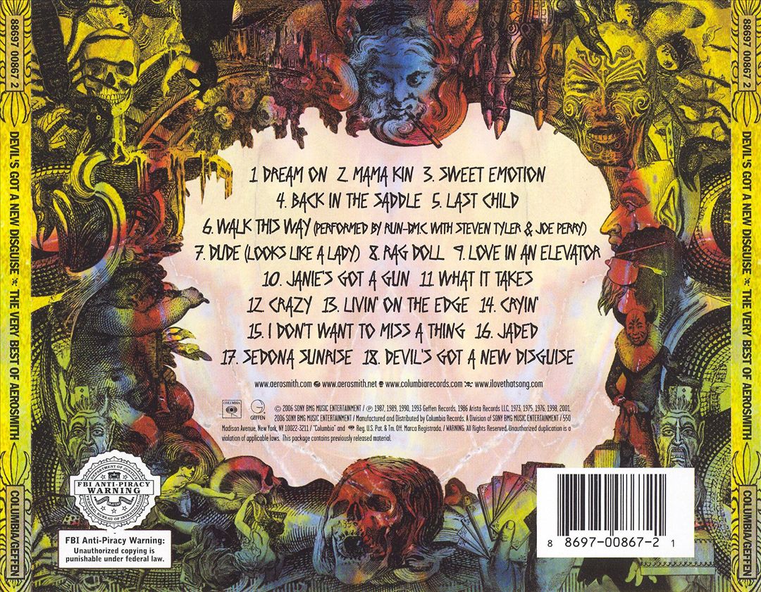 Devil's Got a New Disguise: The Very Best of Aerosmith cover art