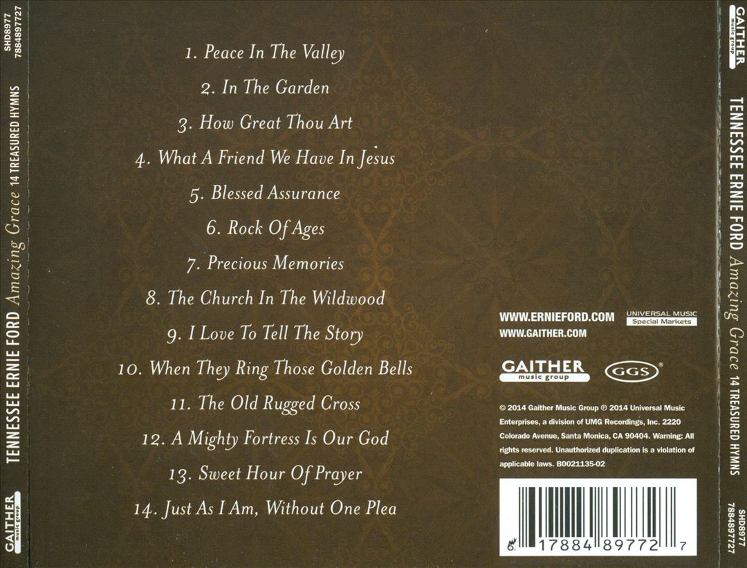 Amazing Grace: 14 Treasured Hymns cover art