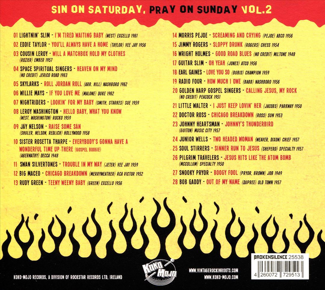 Sin On Saturday, Pray On Sunday, Vol. 2 cover art