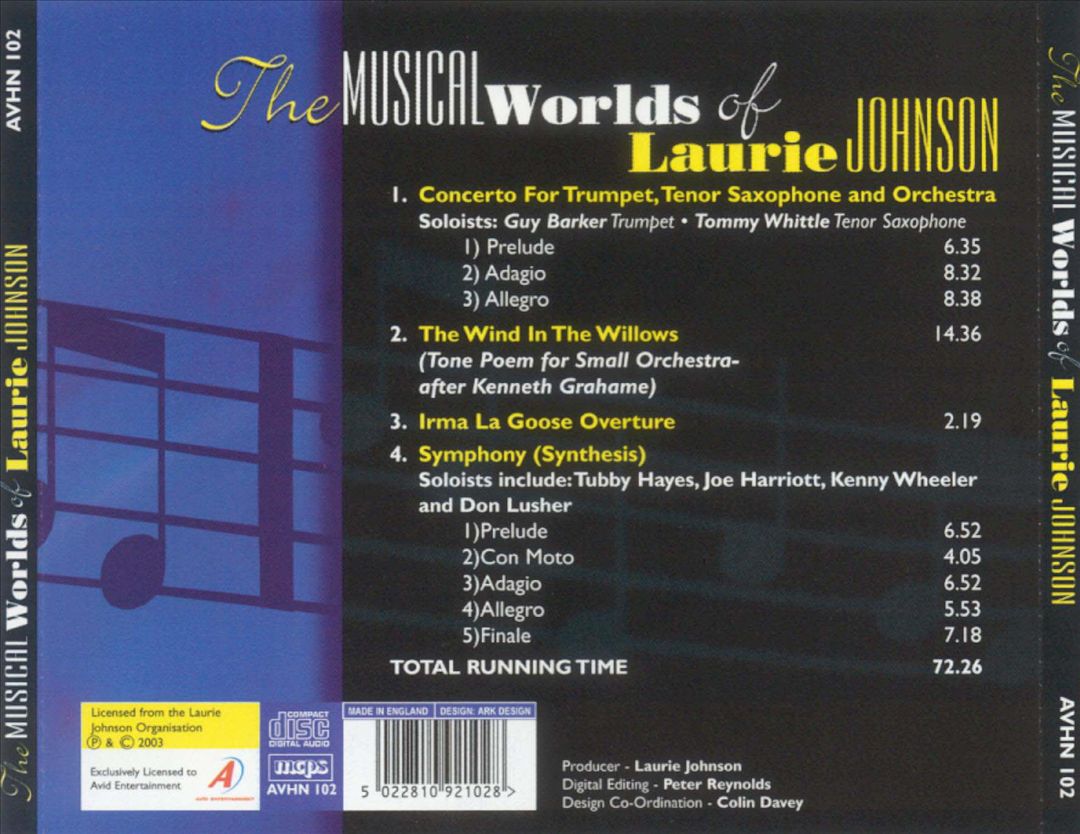 Musical Worlds of Laurie Johnson cover art
