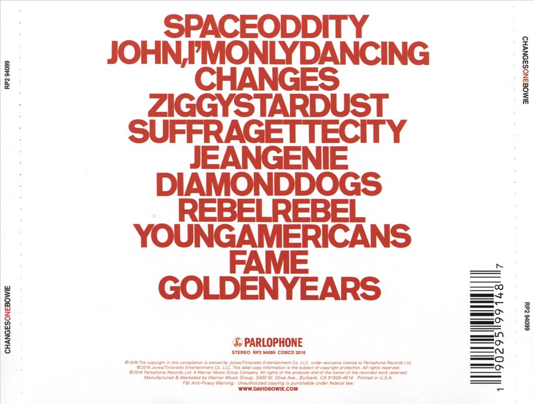 Changesonebowie cover art