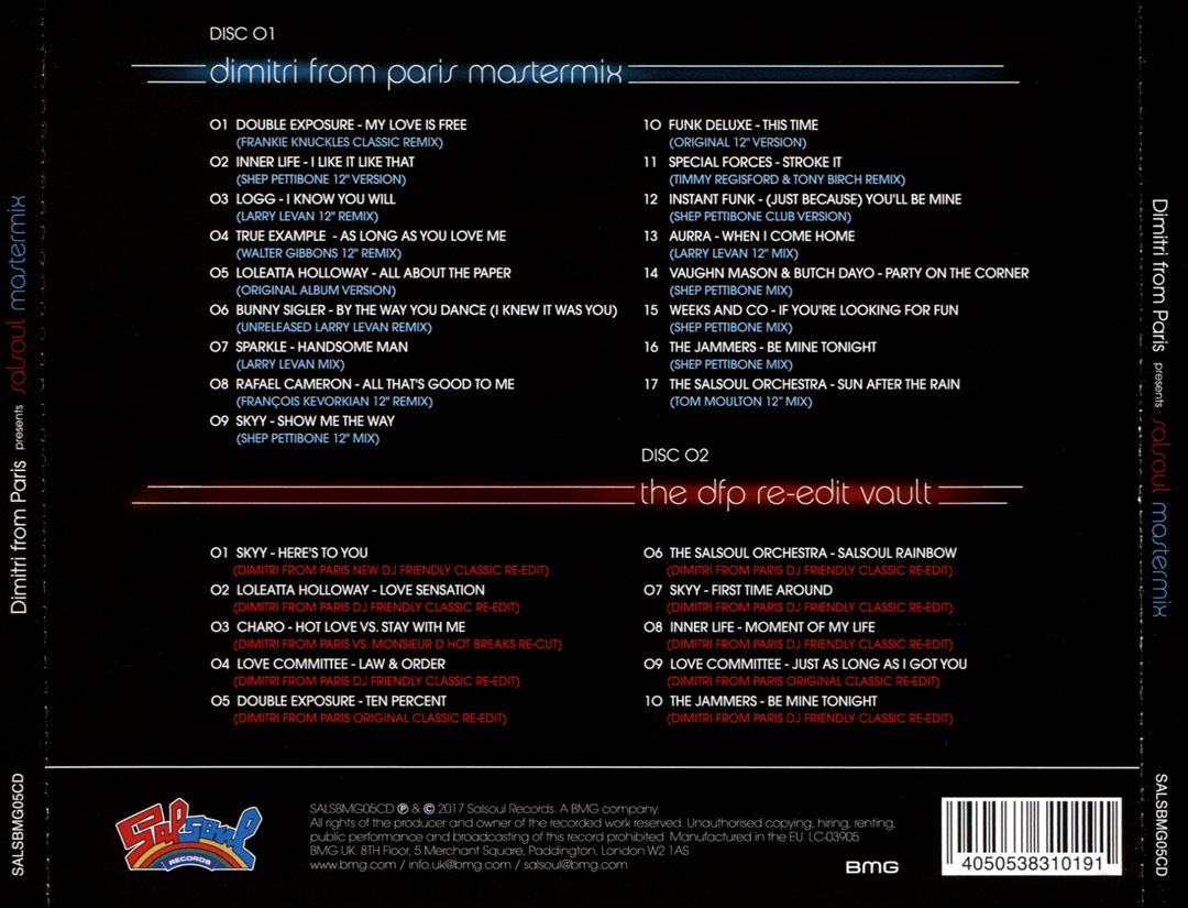 Dimitri From Paris Presents Salsoul Mastermix cover art