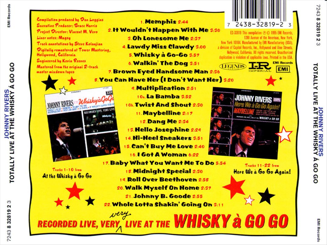 Totally Live at the Whiskey a Go Go cover art