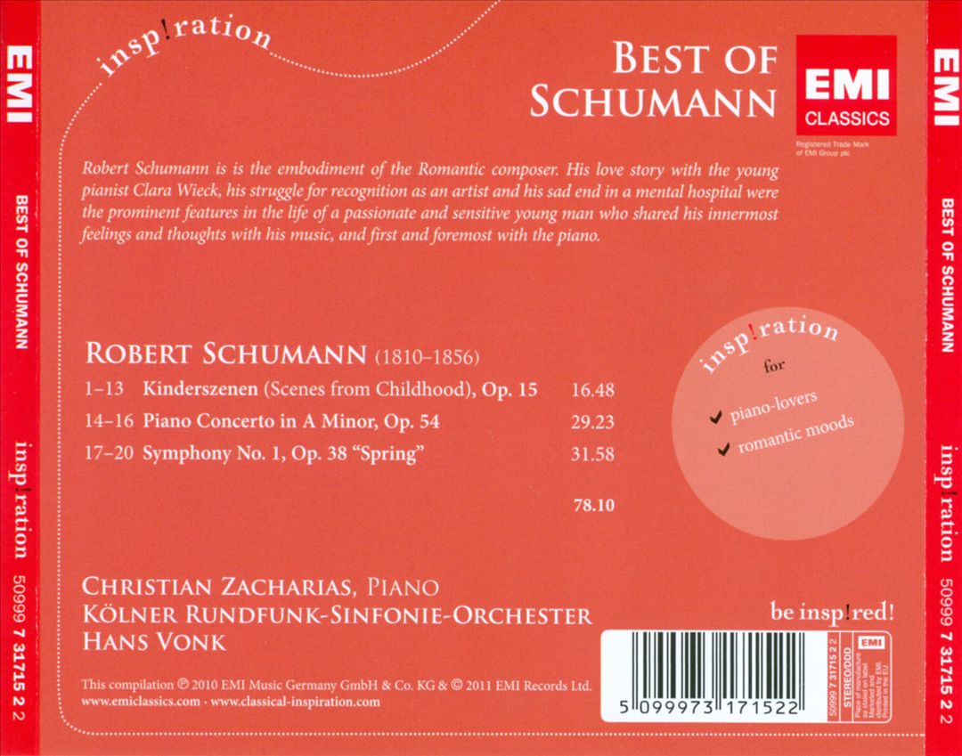 Best of Schumann cover art