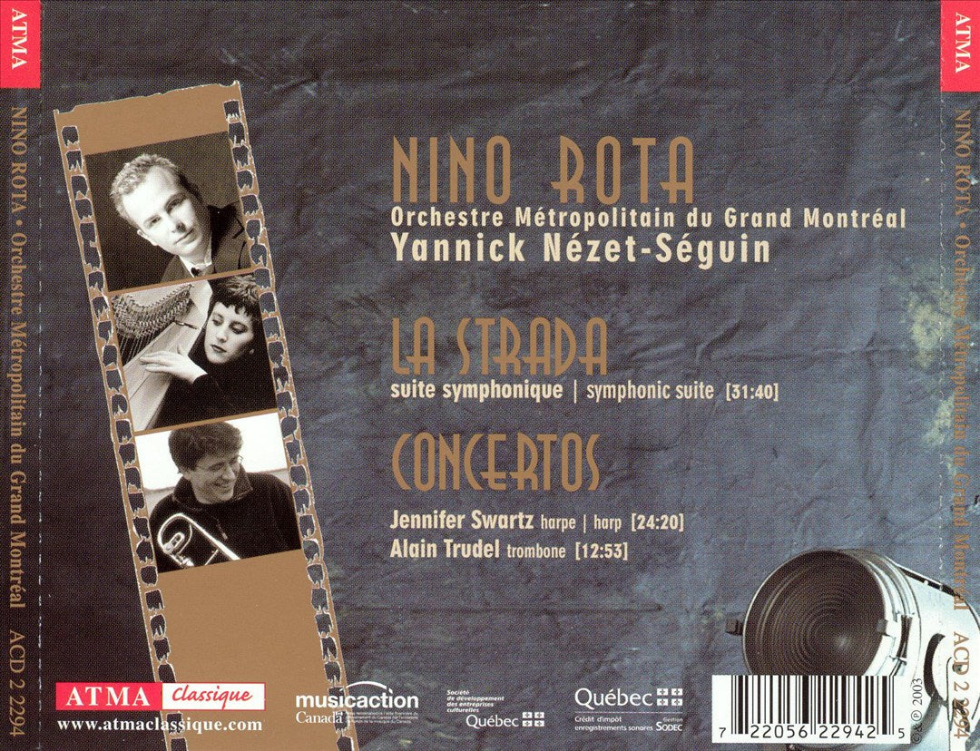 Nino Rota: La Strada; Concertos cover art