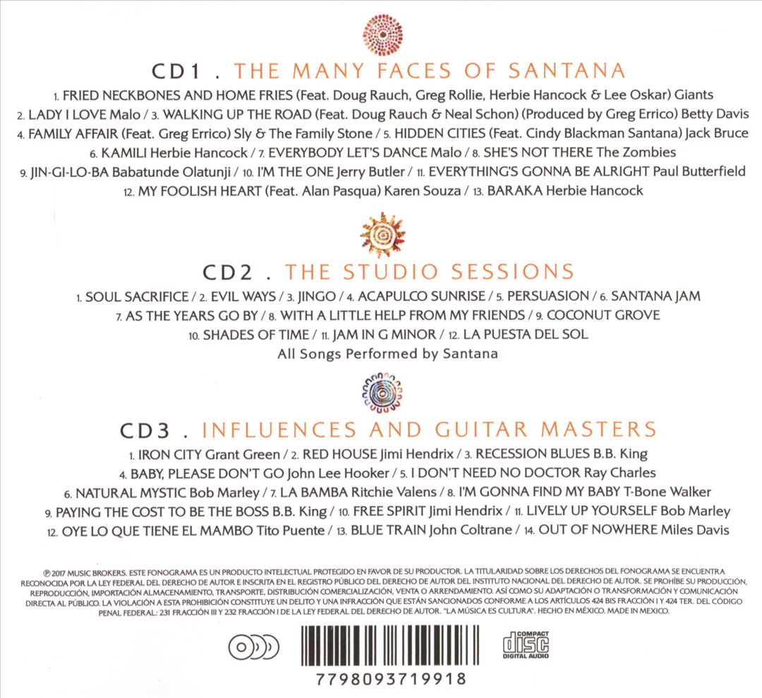 Many Faces of Santana cover art