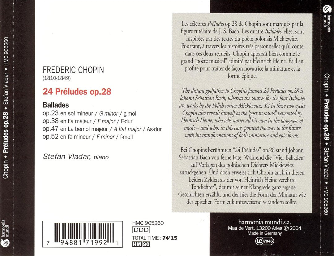 Chopin: Préludes, Op. 28 cover art