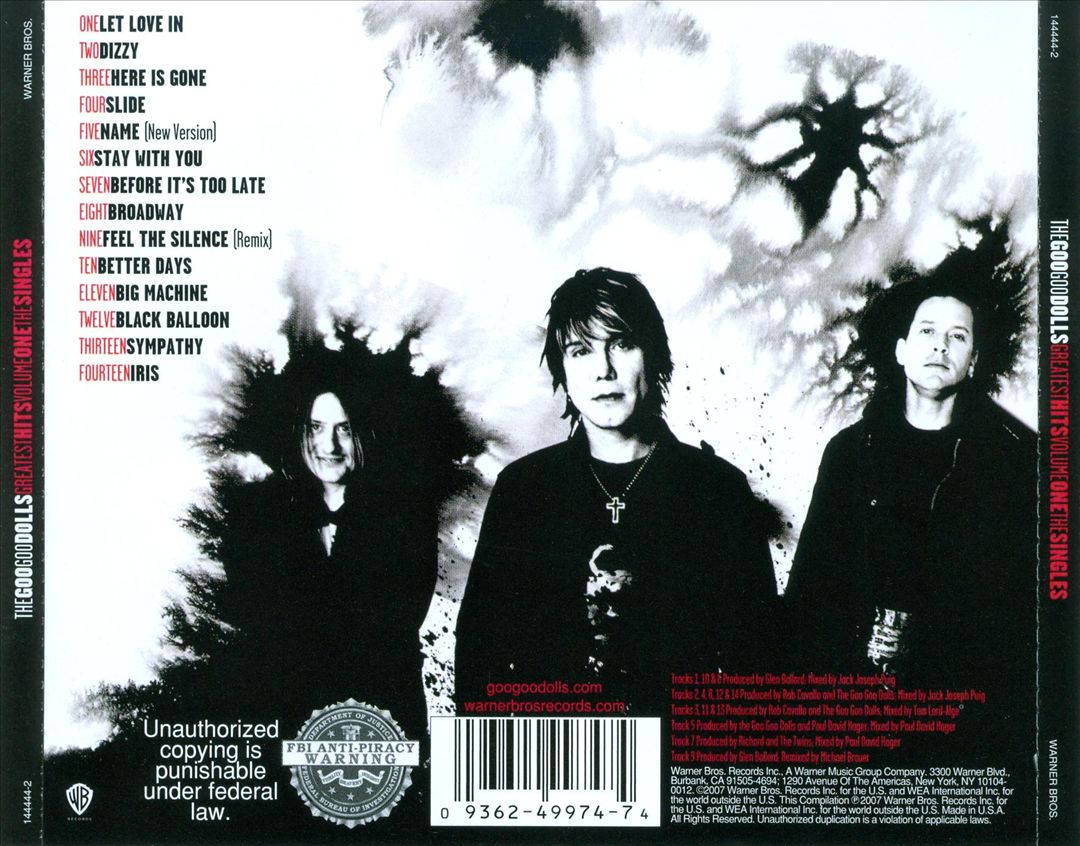 Greatest Hits, Vol. 1: The Singles cover art