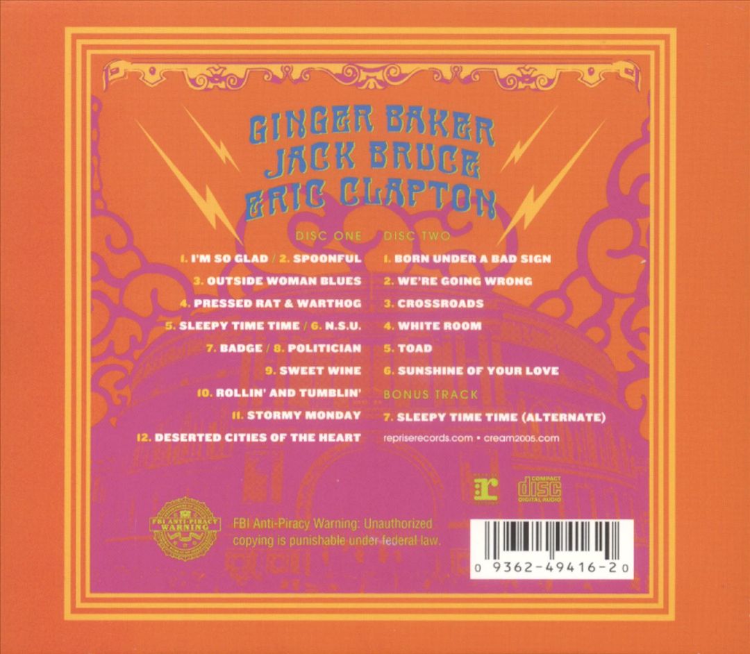 Royal Albert Hall: London May 2-3-5-6 2005 cover art