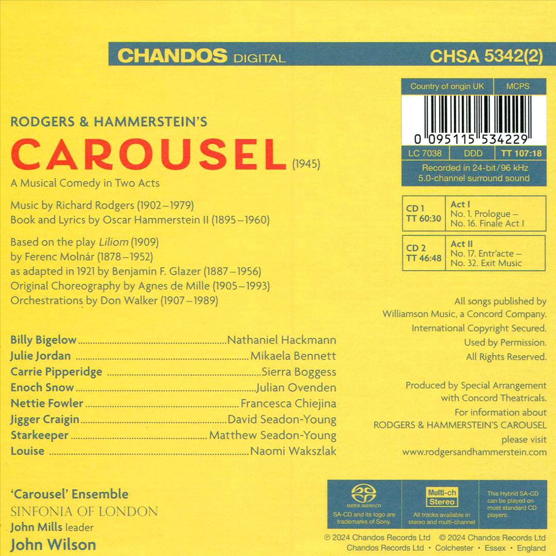 Rodgers & Hammerstein's Carousel cover art