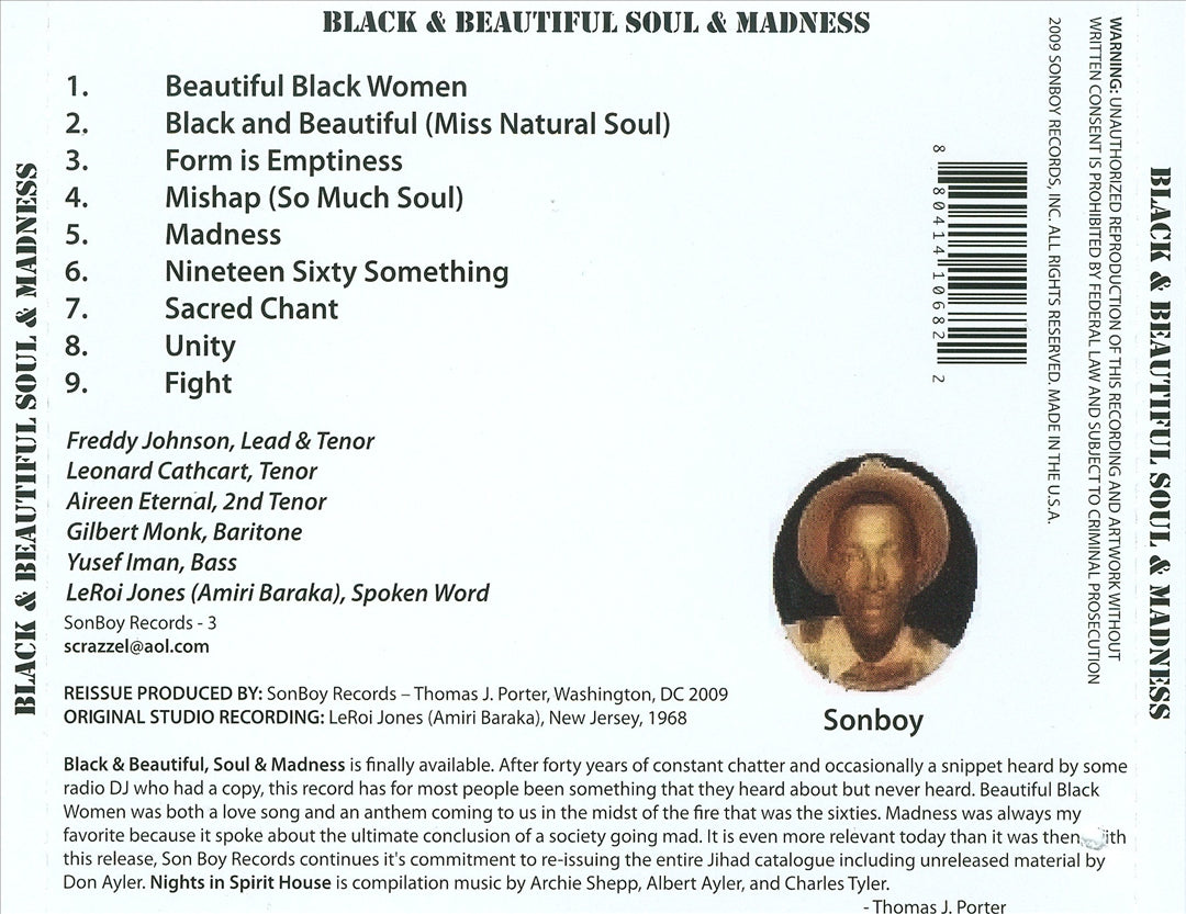 Black & Beautiful, Soul & Madness cover art