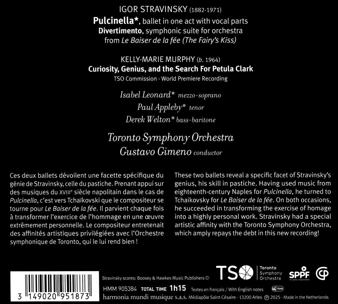 Stravinsky: Pulcinella; Le Baiser de la Fée cover art