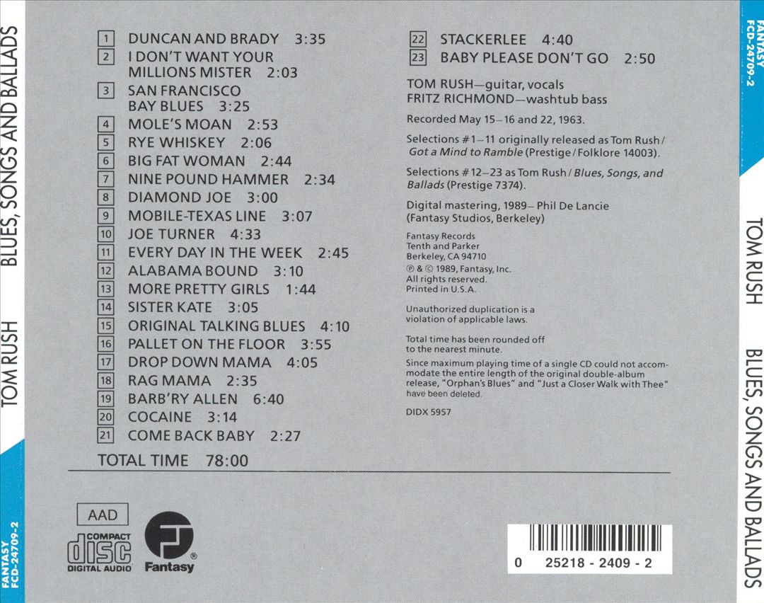 Blues, Songs and Ballads [Compilation] cover art