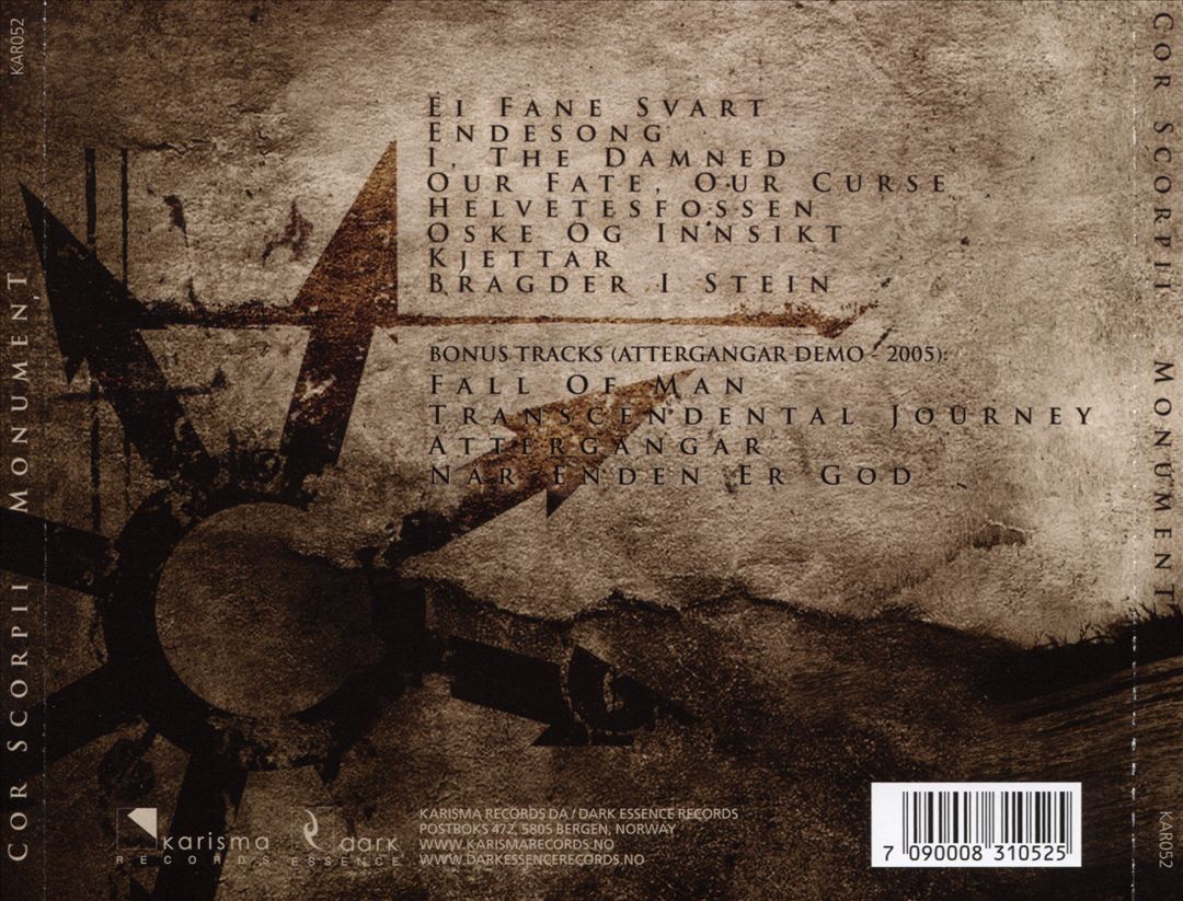 Monument cover art