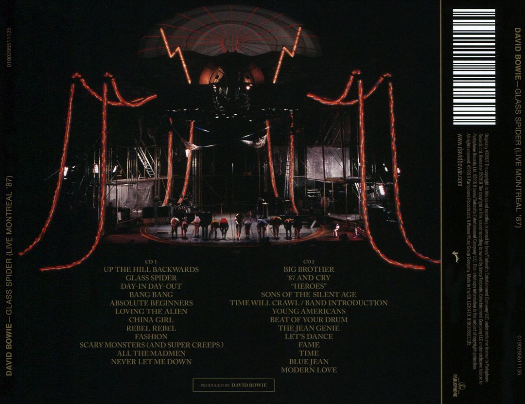 Glass Spider: Live Montreal '87 cover art