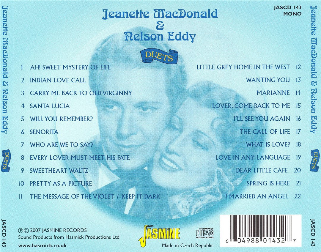 Jeanette MacDonald & Nelson Eddy Duets cover art