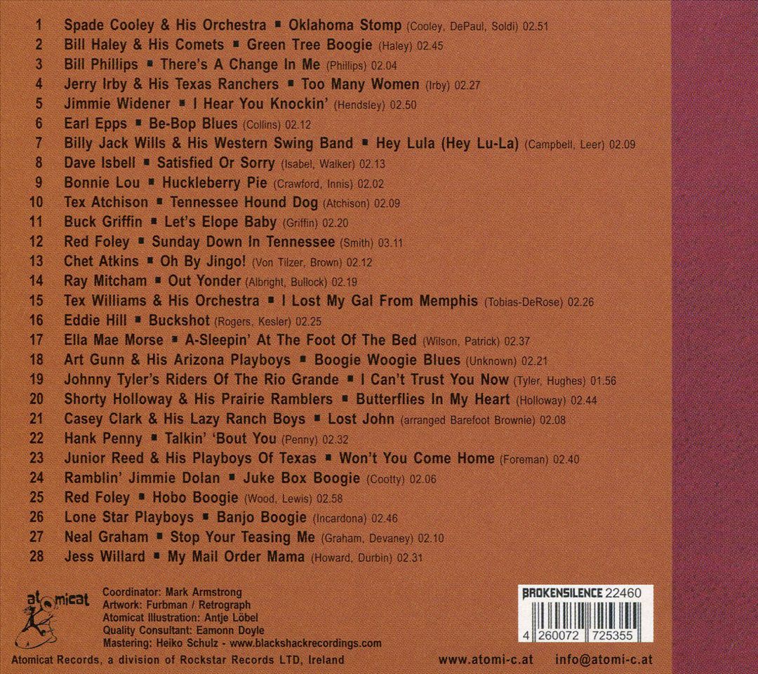 Juke Box Boogie, Hillbilly Boogie and Jive cover art