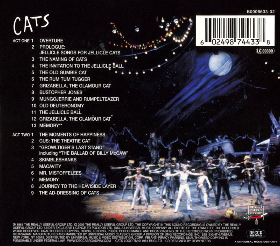 Cats [Complete Original Broadway Cast Recording] cover art