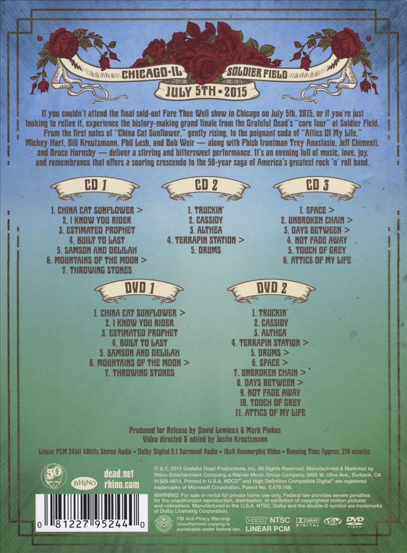 Fare Thee Well [3CD/2DVD] cover art