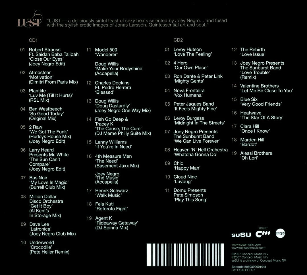 Lust: A Personal Collection by Joey Negro cover art