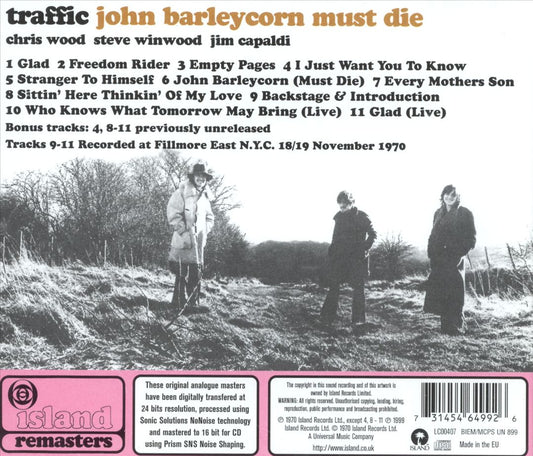 John Barleycorn Must Die cover art