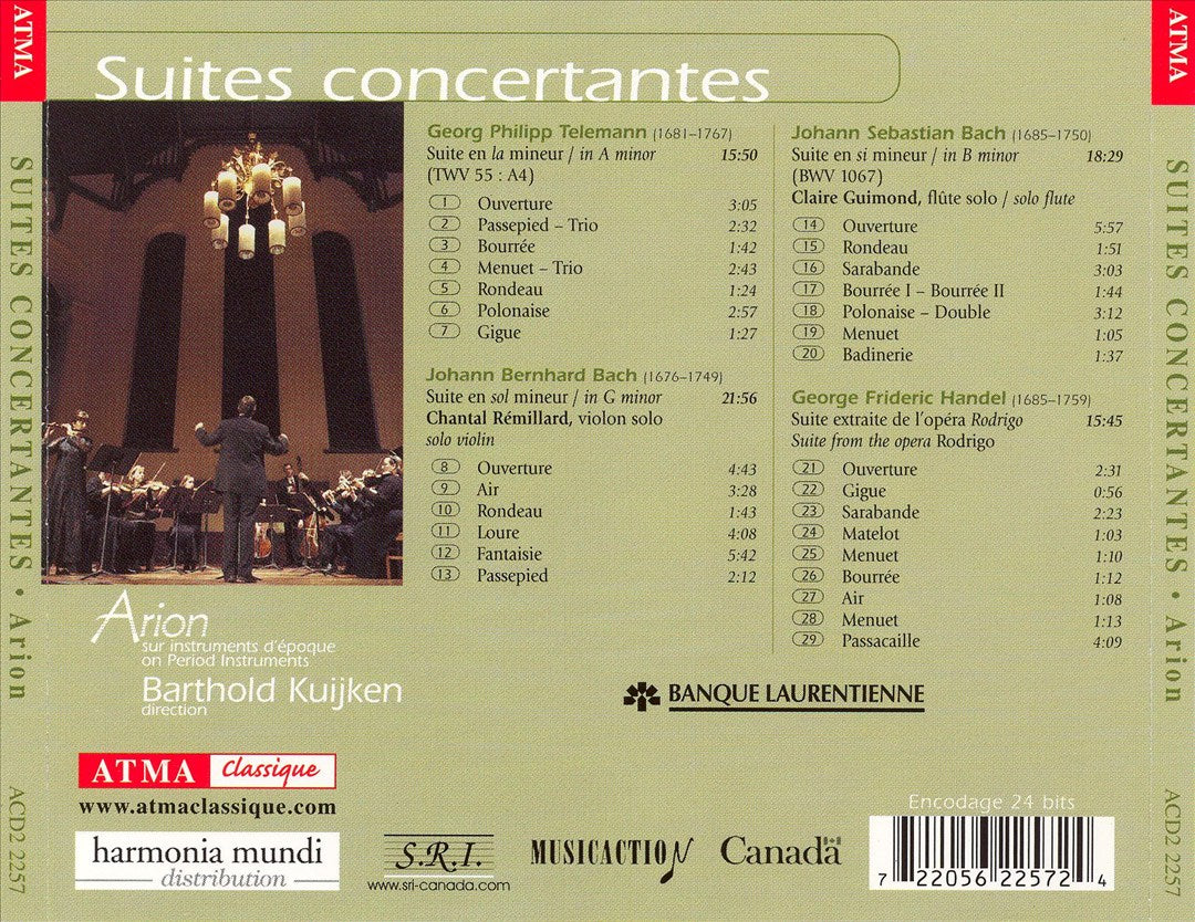 Suites concertantes cover art
